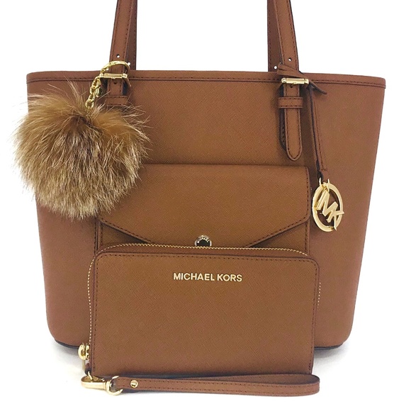Michael Kors Handbags - 3PCS Michael Kors Packet Medium Tote Wallet Charms